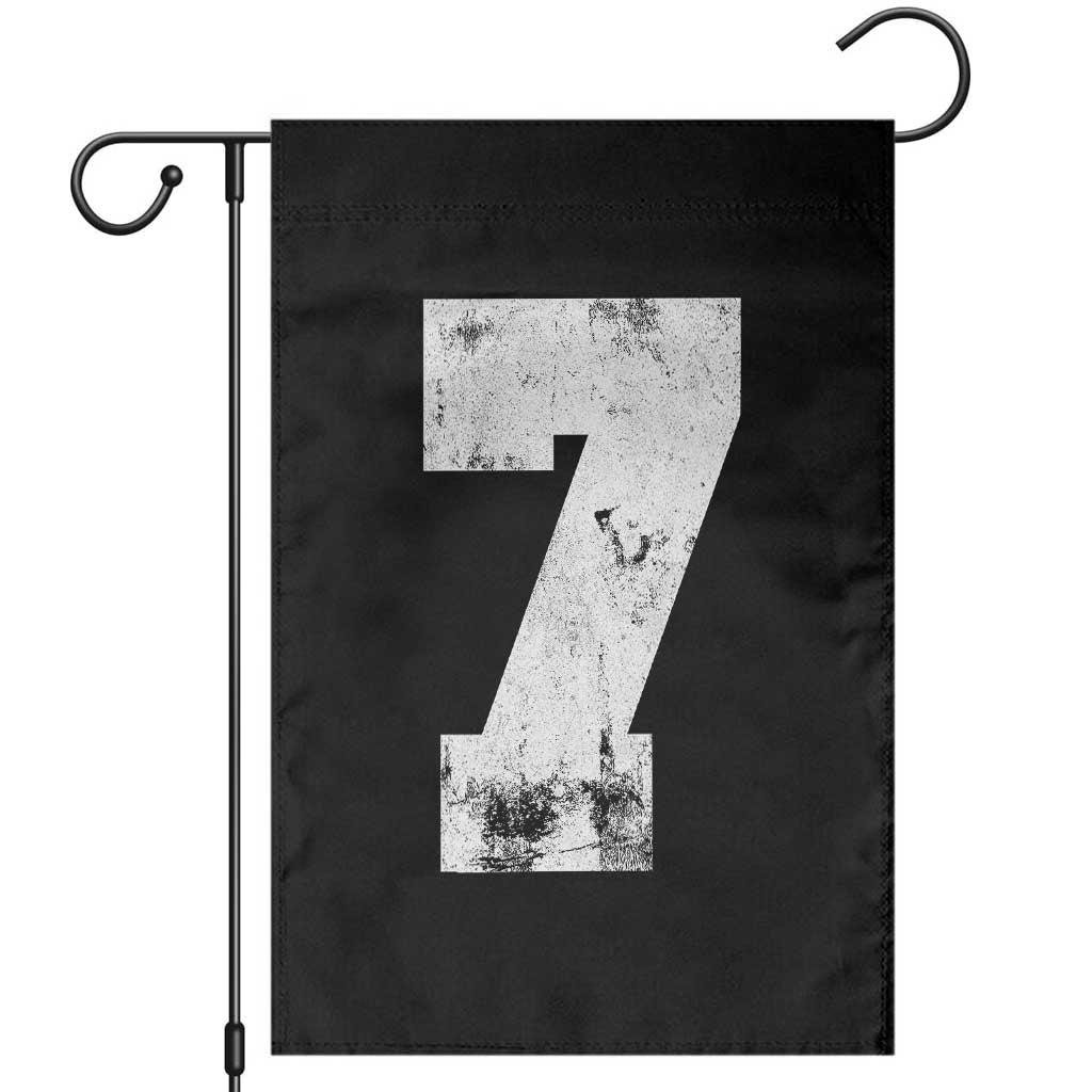 Number 7 Garden Flag Matching 67 Meme 7th Birthday 7 Years - Wonder Print Shop