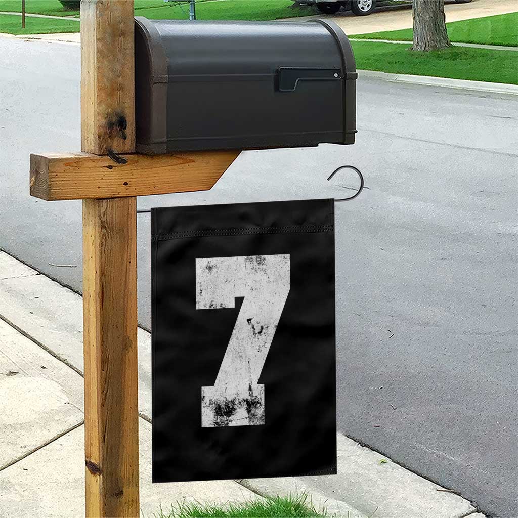 Number 7 Garden Flag Matching 67 Meme 7th Birthday 7 Years - Wonder Print Shop