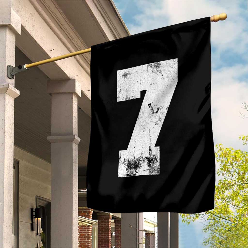 Number 7 Garden Flag Matching 67 Meme 7th Birthday 7 Years - Wonder Print Shop