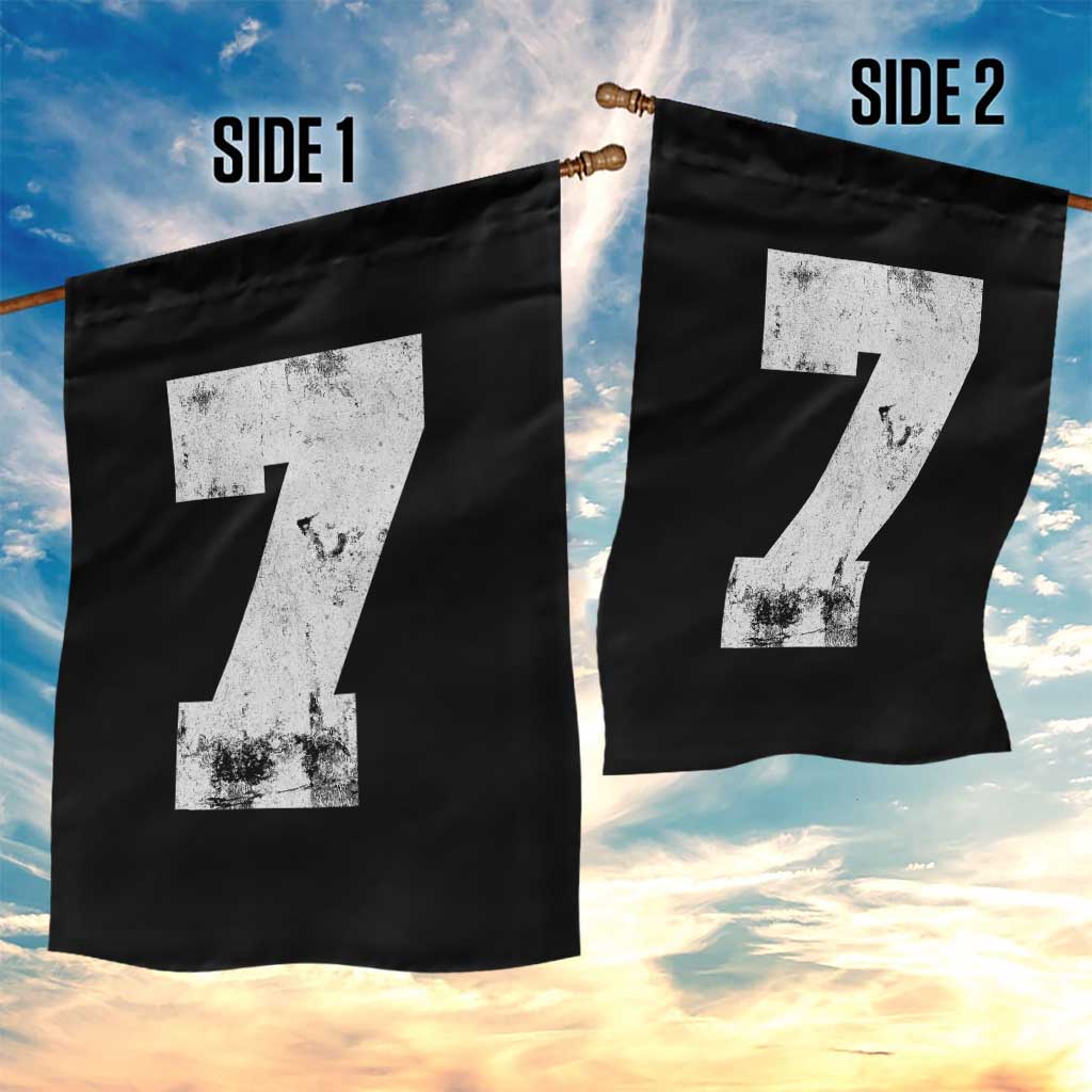 Number 7 Garden Flag Matching 67 Meme 7th Birthday 7 Years - Wonder Print Shop