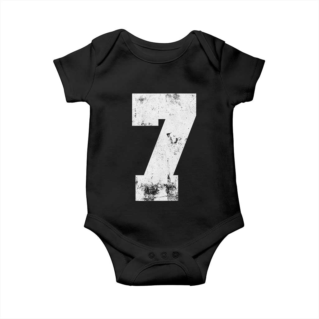 Number 7 Baby Onesie Matching 67 Meme 7th Birthday 7 Years - Wonder Print Shop