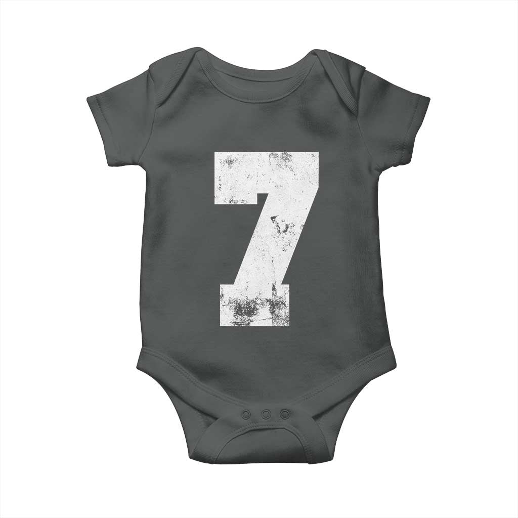 Number 7 Baby Onesie Matching 67 Meme 7th Birthday 7 Years - Wonder Print Shop