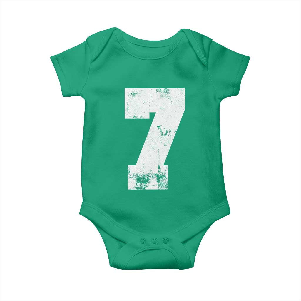 Number 7 Baby Onesie Matching 67 Meme 7th Birthday 7 Years - Wonder Print Shop