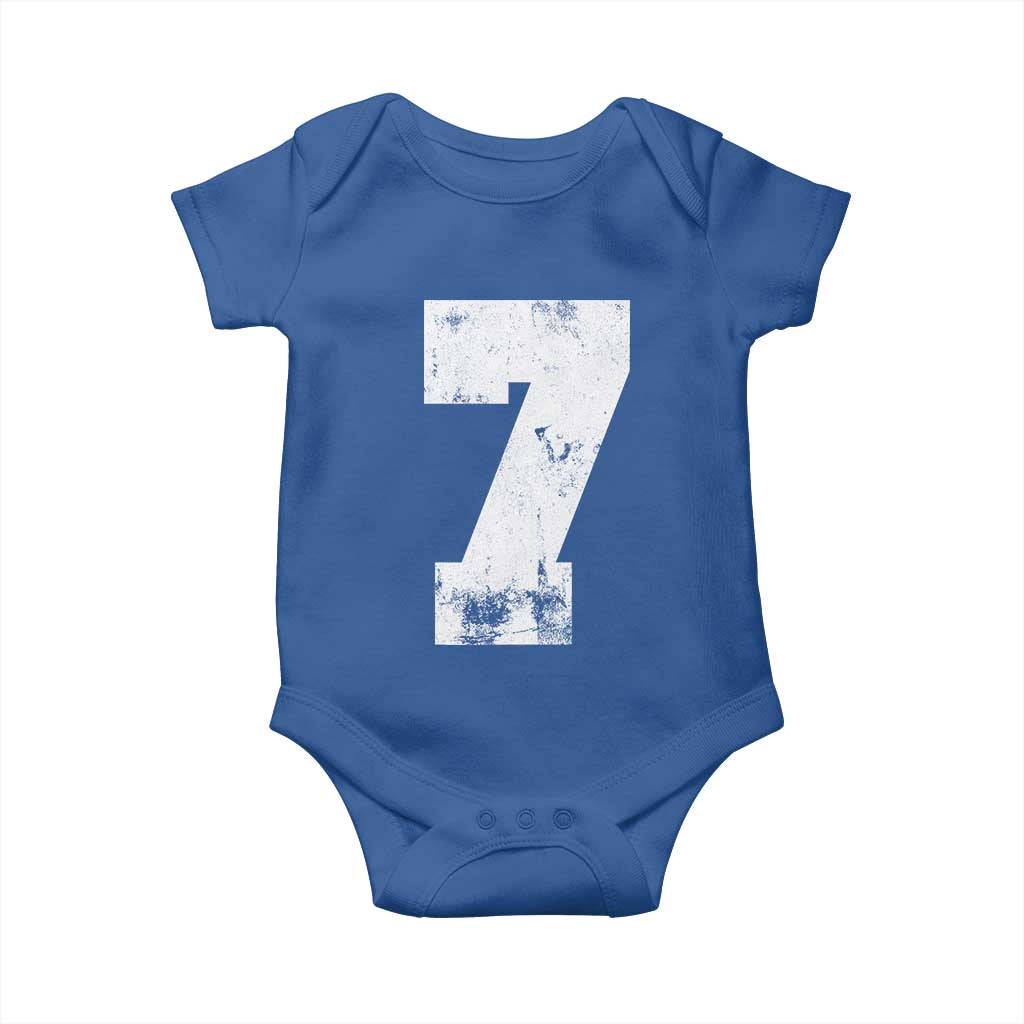 Number 7 Baby Onesie Matching 67 Meme 7th Birthday 7 Years - Wonder Print Shop