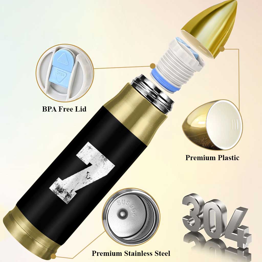 Number 7 Bullet Tumbler Matching 67 Meme 7th Birthday 7 Years - Wonder Print Shop