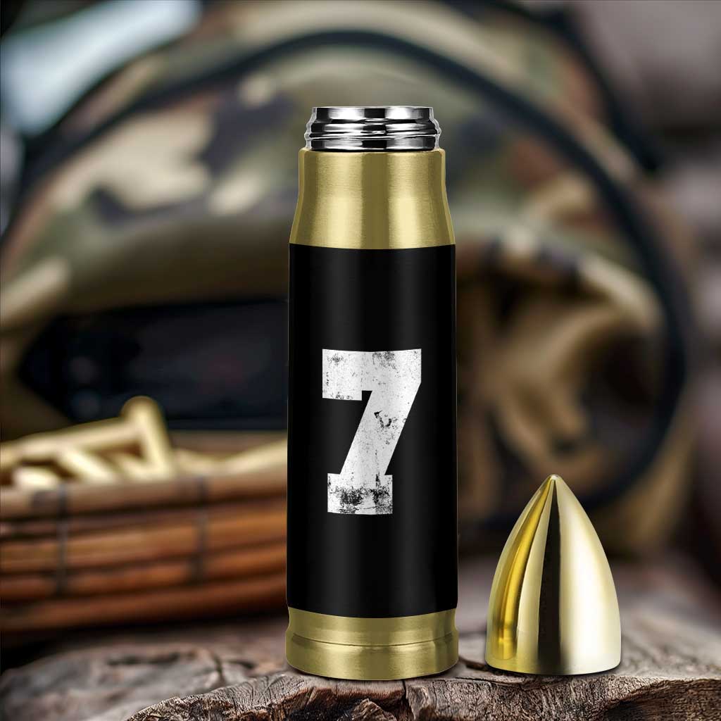 Number 7 Bullet Tumbler Matching 67 Meme 7th Birthday 7 Years - Wonder Print Shop