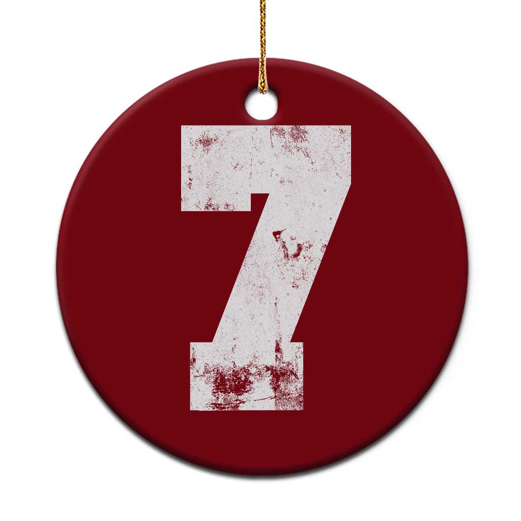 Number 7 Ceramic Ornament Matching 67 Meme 7th Birthday 7 Years - Wonder Print Shop