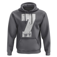 Number 7 Hoodie Matching 67 Meme 7th Birthday 7 Years - Wonder Print Shop