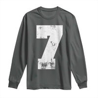 Number 7 Long Sleeve Shirt Matching 67 Meme 7th Birthday 7 Years - Wonder Print Shop