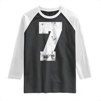Number 7 Raglan Shirt Matching 67 Meme 7th Birthday 7 Years - Wonder Print Shop