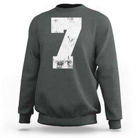 Number 7 Sweatshirt Matching 67 Meme 7th Birthday 7 Years - Wonder Print Shop
