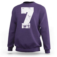 Number 7 Sweatshirt Matching 67 Meme 7th Birthday 7 Years - Wonder Print Shop