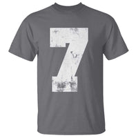 Number 7 T Shirt Matching 67 Meme 7th Birthday 7 Years - Wonder Print Shop