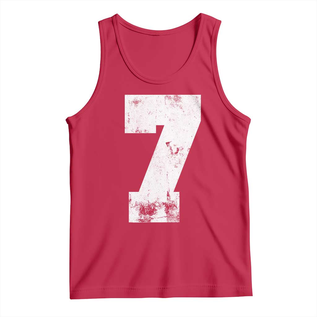 Number 7 Tank Top Matching 67 Meme 7th Birthday 7 Years - Wonder Print Shop