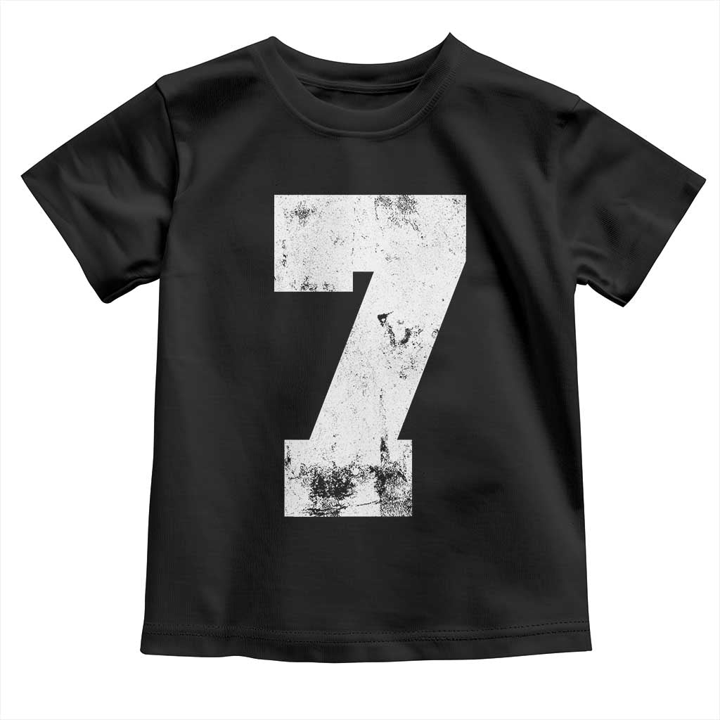 Number 7 Toddler T Shirt Matching 67 Meme 7th Birthday 7 Years - Wonder Print Shop