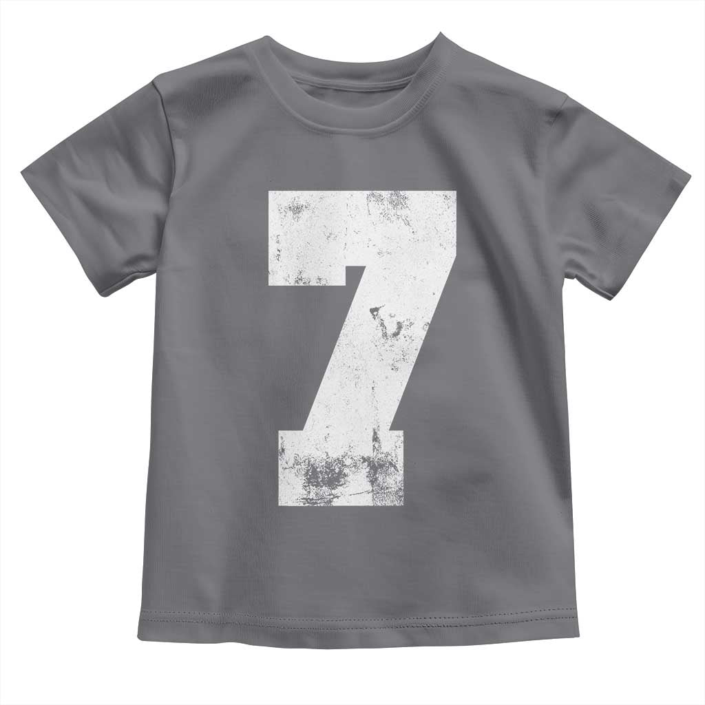 Number 7 Toddler T Shirt Matching 67 Meme 7th Birthday 7 Years - Wonder Print Shop