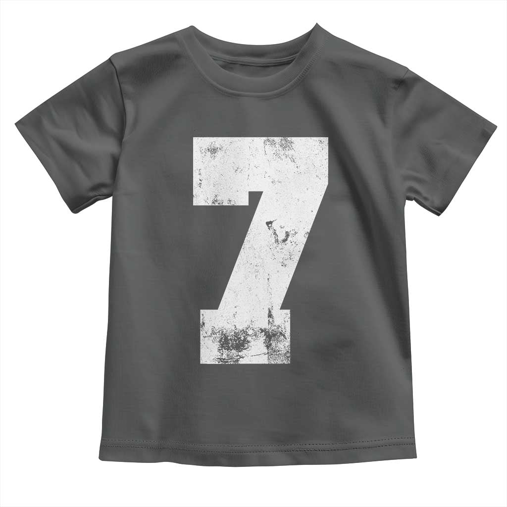 Number 7 Toddler T Shirt Matching 67 Meme 7th Birthday 7 Years - Wonder Print Shop