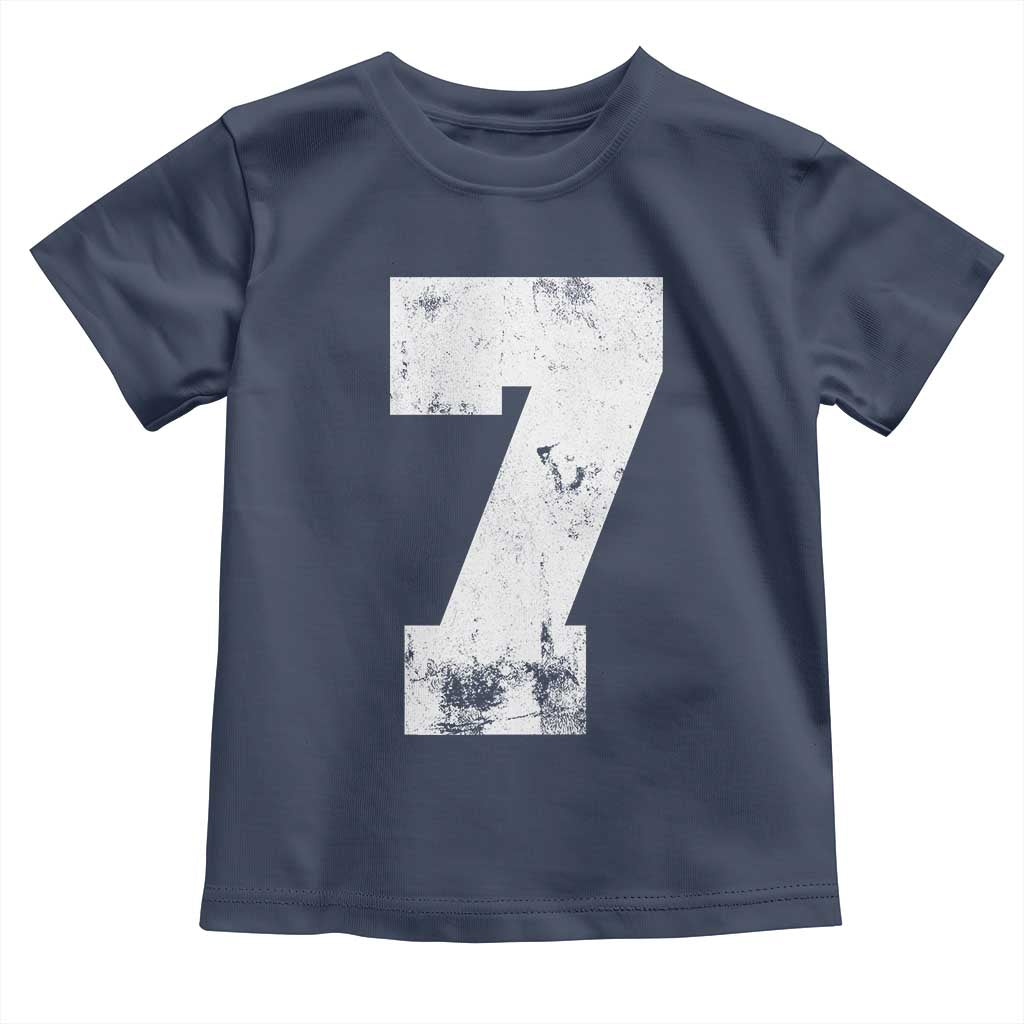 Number 7 Toddler T Shirt Matching 67 Meme 7th Birthday 7 Years - Wonder Print Shop
