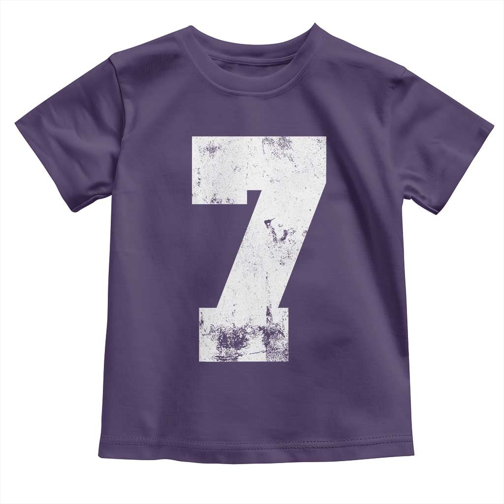 Number 7 Toddler T Shirt Matching 67 Meme 7th Birthday 7 Years - Wonder Print Shop