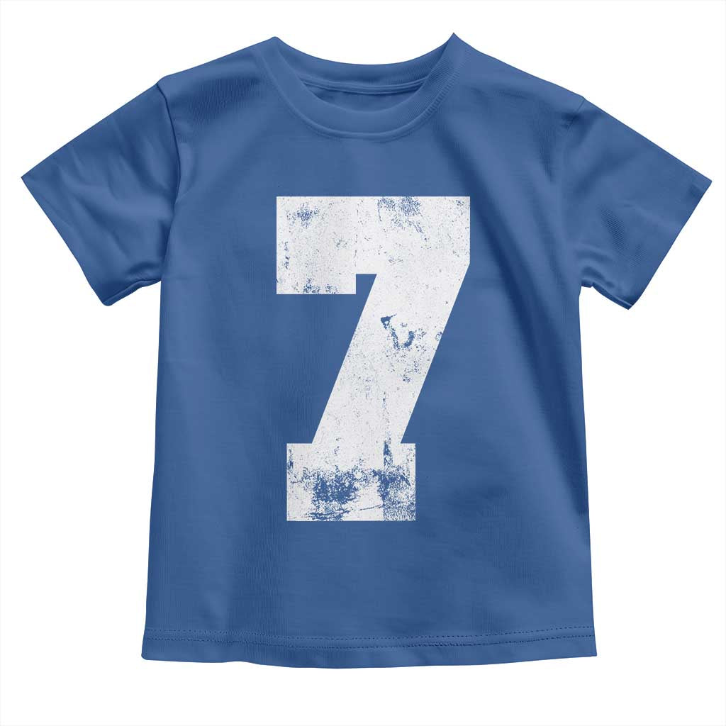 Number 7 Toddler T Shirt Matching 67 Meme 7th Birthday 7 Years - Wonder Print Shop
