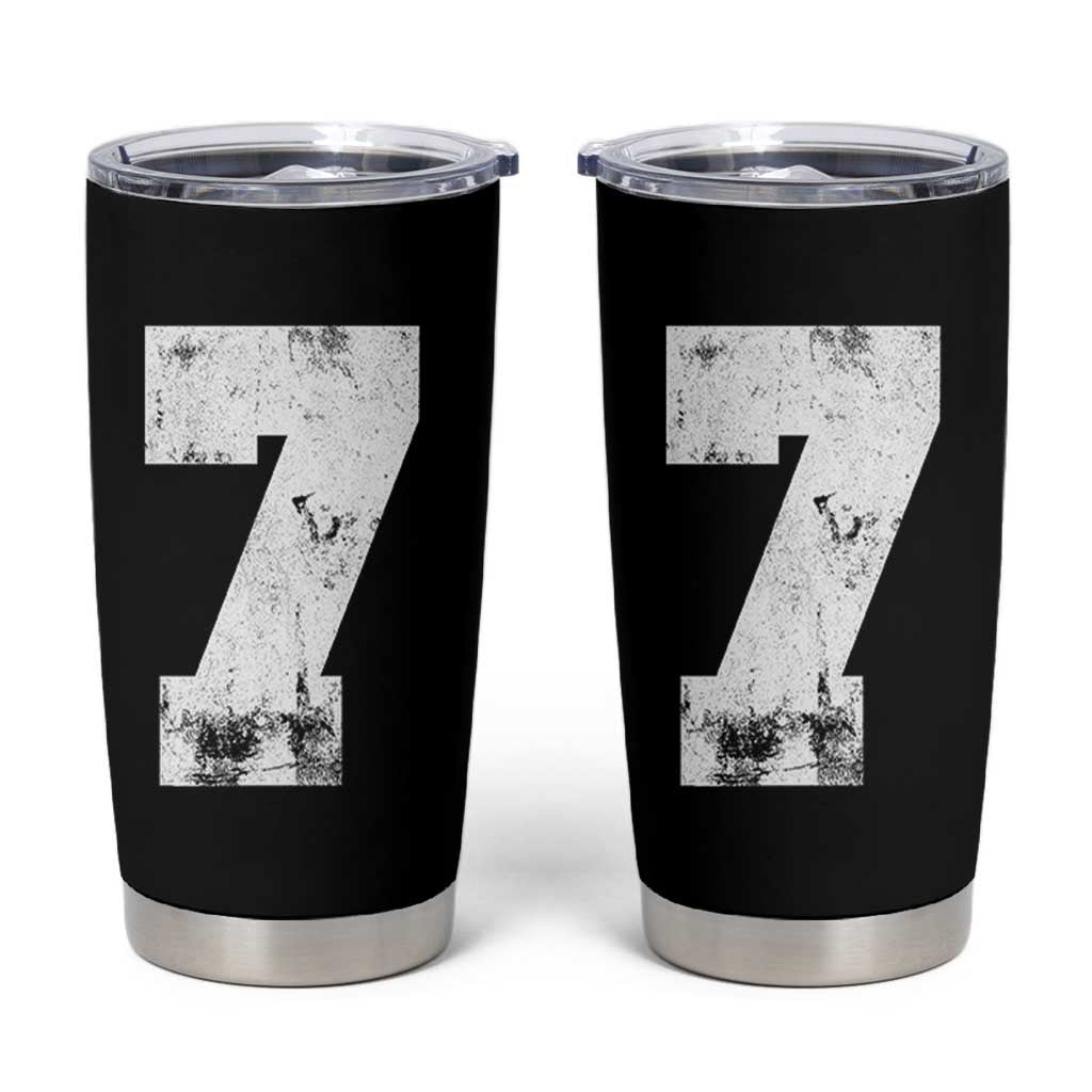Number 7 Tumbler Cup Matching 67 Meme 7th Birthday 7 Years - Wonder Print Shop