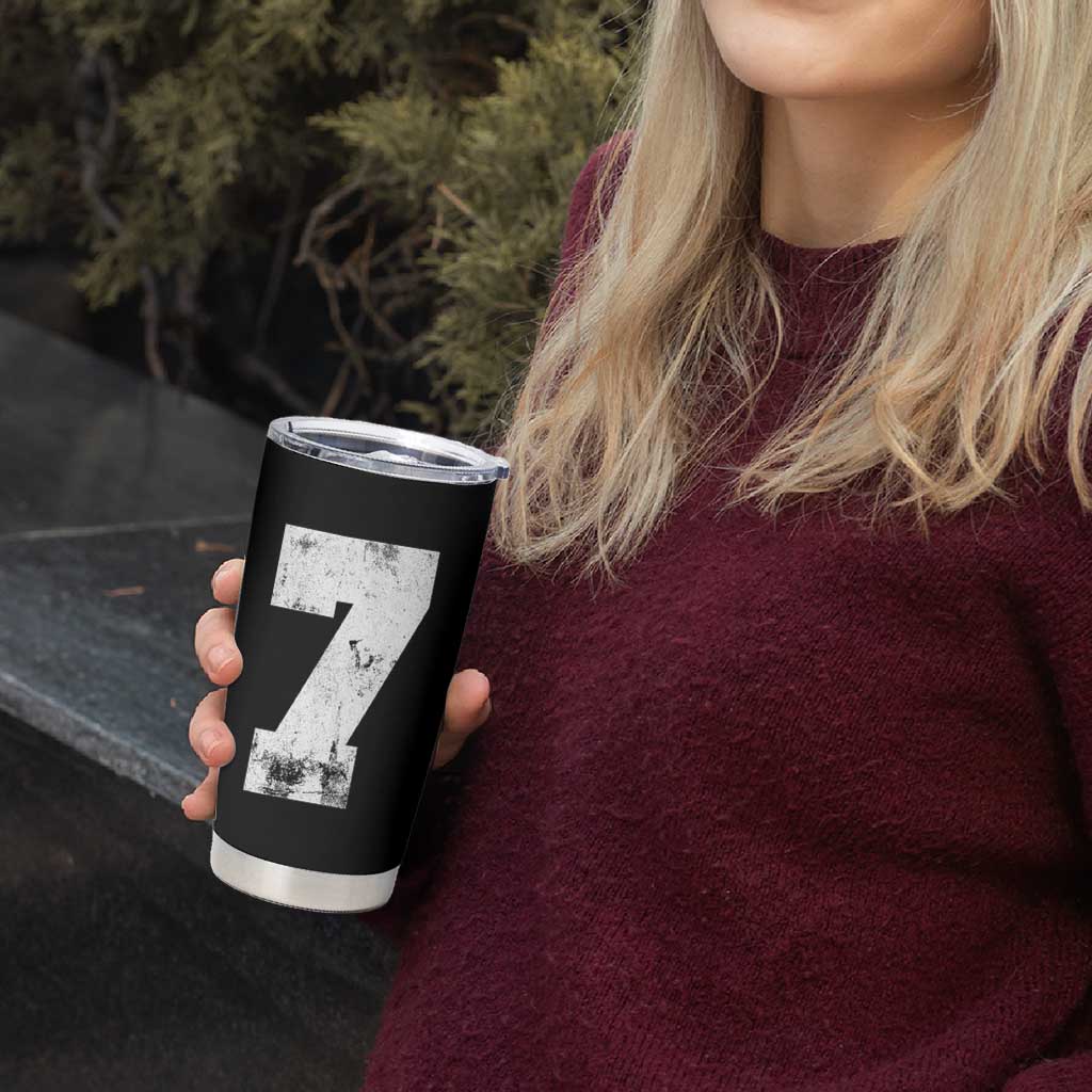 Number 7 Tumbler Cup Matching 67 Meme 7th Birthday 7 Years - Wonder Print Shop