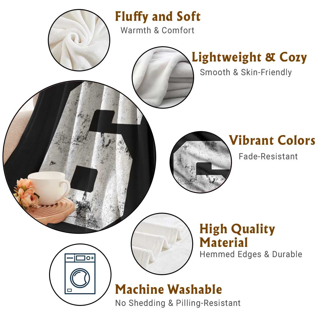 Number 6 Throw Blanket Matching 67 Meme 6th Birthday 6 Years - Wonder Print Shop