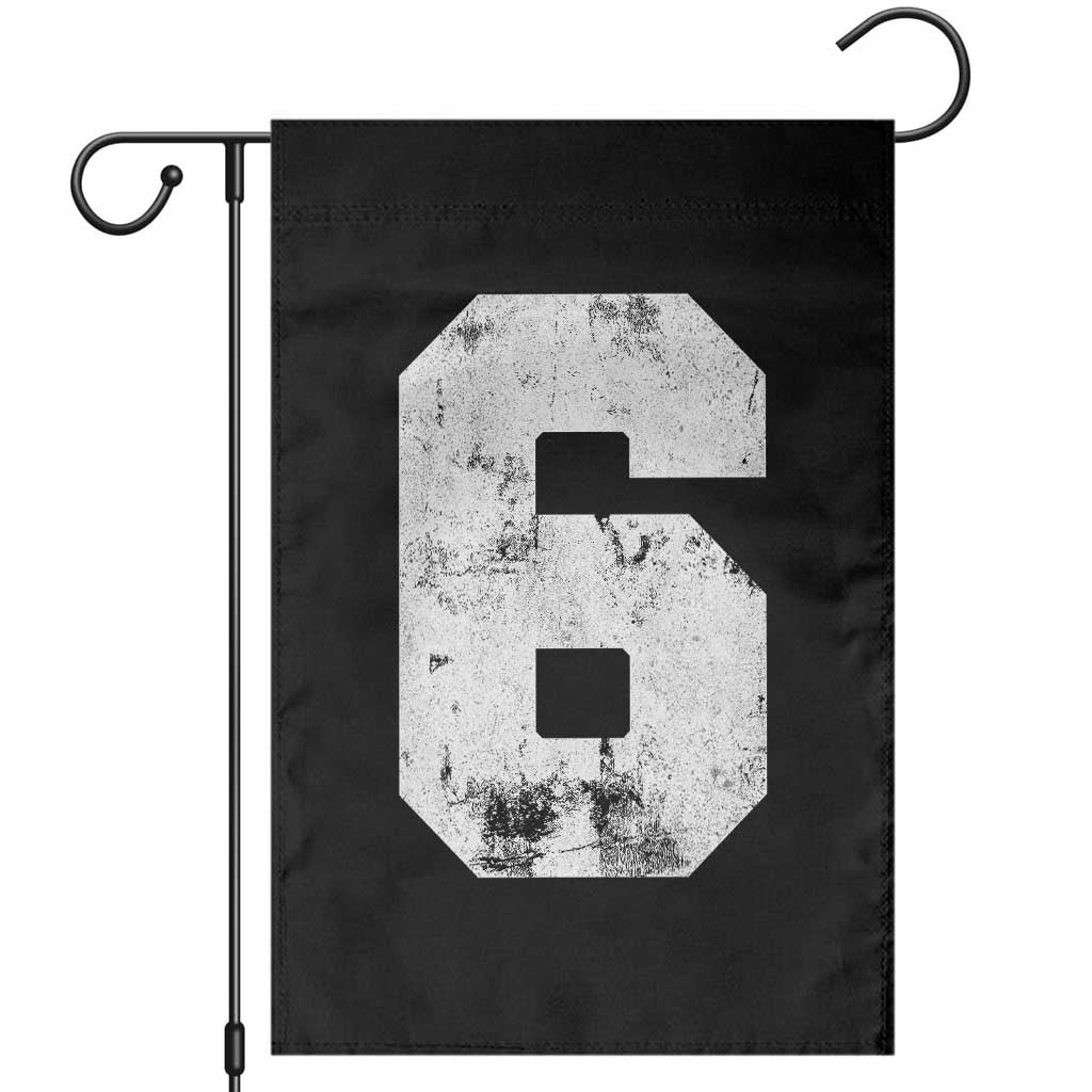 Number 6 Garden Flag Matching 67 Meme 6th Birthday 6 Years - Wonder Print Shop
