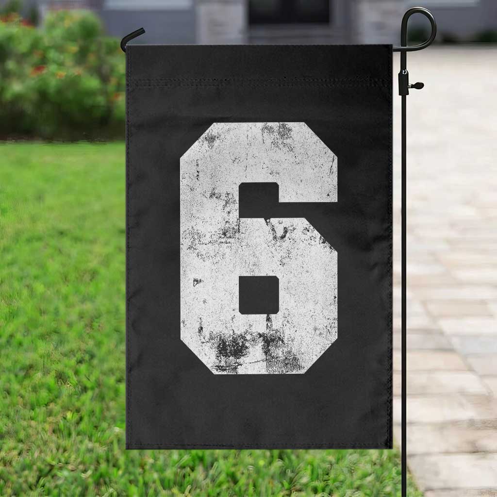 Number 6 Garden Flag Matching 67 Meme 6th Birthday 6 Years - Wonder Print Shop
