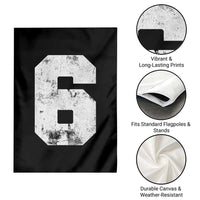 Number 6 Garden Flag Matching 67 Meme 6th Birthday 6 Years - Wonder Print Shop