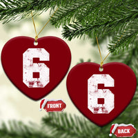 Number 6 Ceramic Ornament Matching 67 Meme 6th Birthday 6 Years - Wonder Print Shop