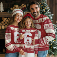 Number 6 Ugly Christmas Sweater Matching 67 Meme 6th Birthday 6 Years - Wonder Print Shop