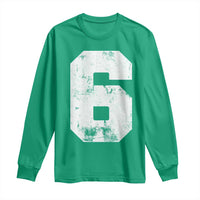 Number 6 Long Sleeve Shirt Matching 67 Meme 6th Birthday 6 Years - Wonder Print Shop