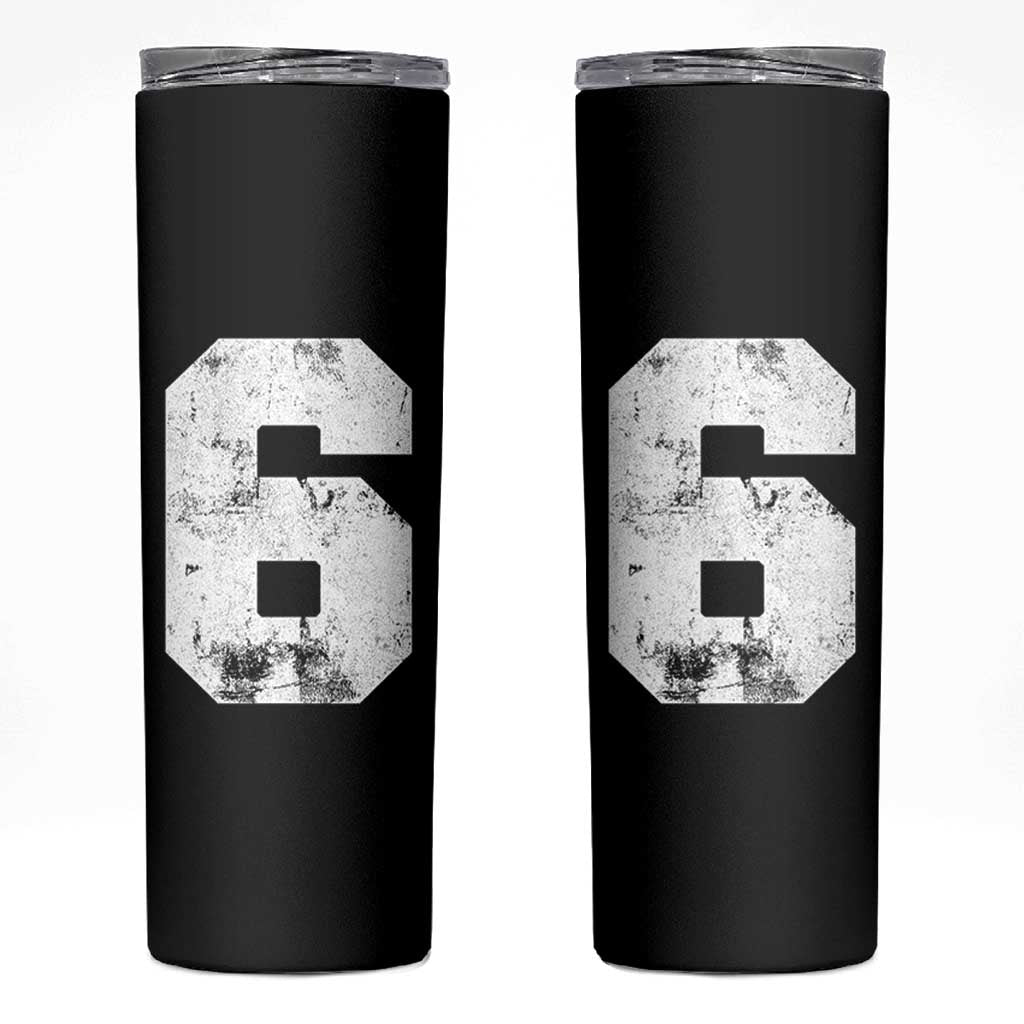 Number 6 Skinny Tumbler Matching 67 Meme 6th Birthday 6 Years - Wonder Print Shop