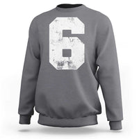 Number 6 Sweatshirt Matching 67 Meme 6th Birthday 6 Years - Wonder Print Shop