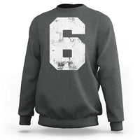 Number 6 Sweatshirt Matching 67 Meme 6th Birthday 6 Years - Wonder Print Shop