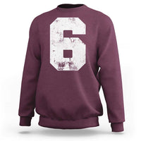 Number 6 Sweatshirt Matching 67 Meme 6th Birthday 6 Years - Wonder Print Shop