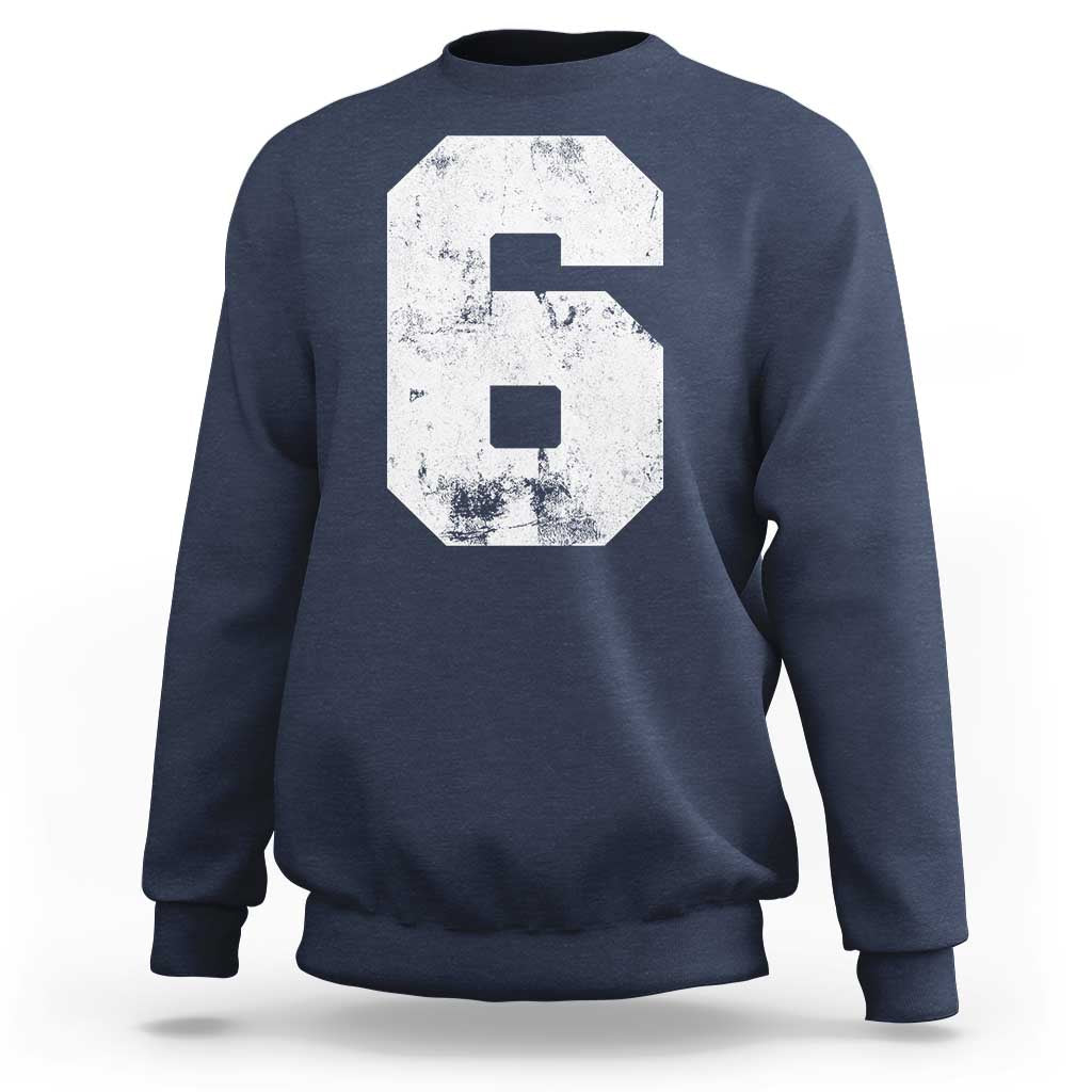 Number 6 Sweatshirt Matching 67 Meme 6th Birthday 6 Years - Wonder Print Shop