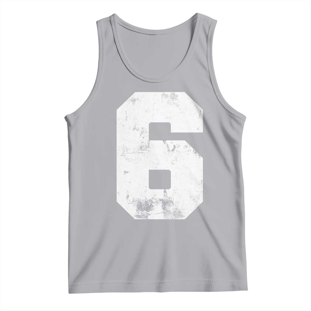 Number 6 Tank Top Matching 67 Meme 6th Birthday 6 Years - Wonder Print Shop