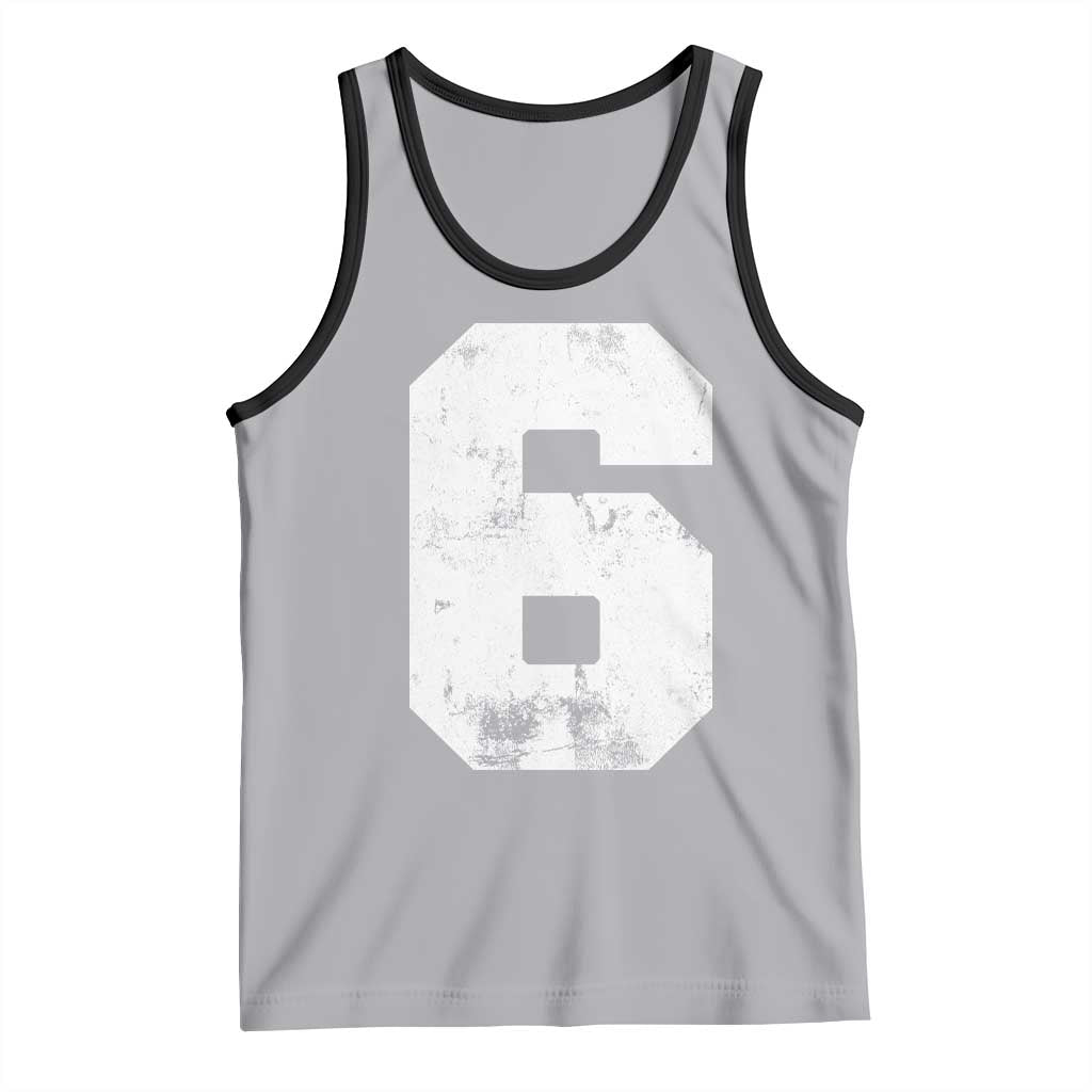 Number 6 Tank Top Matching 67 Meme 6th Birthday 6 Years - Wonder Print Shop