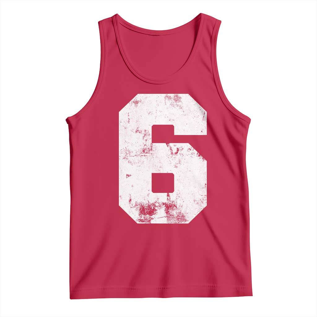 Number 6 Tank Top Matching 67 Meme 6th Birthday 6 Years - Wonder Print Shop