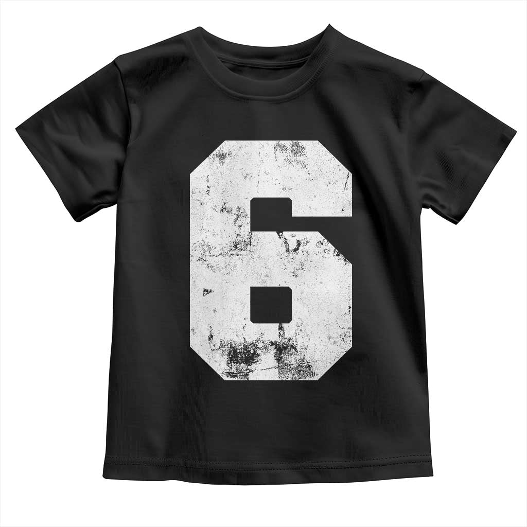 Number 6 Toddler T Shirt Matching 67 Meme 6th Birthday 6 Years - Wonder Print Shop