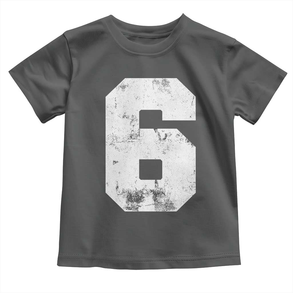 Number 6 Toddler T Shirt Matching 67 Meme 6th Birthday 6 Years - Wonder Print Shop