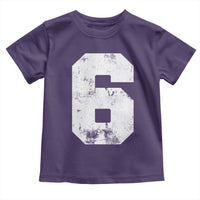 Number 6 Toddler T Shirt Matching 67 Meme 6th Birthday 6 Years - Wonder Print Shop