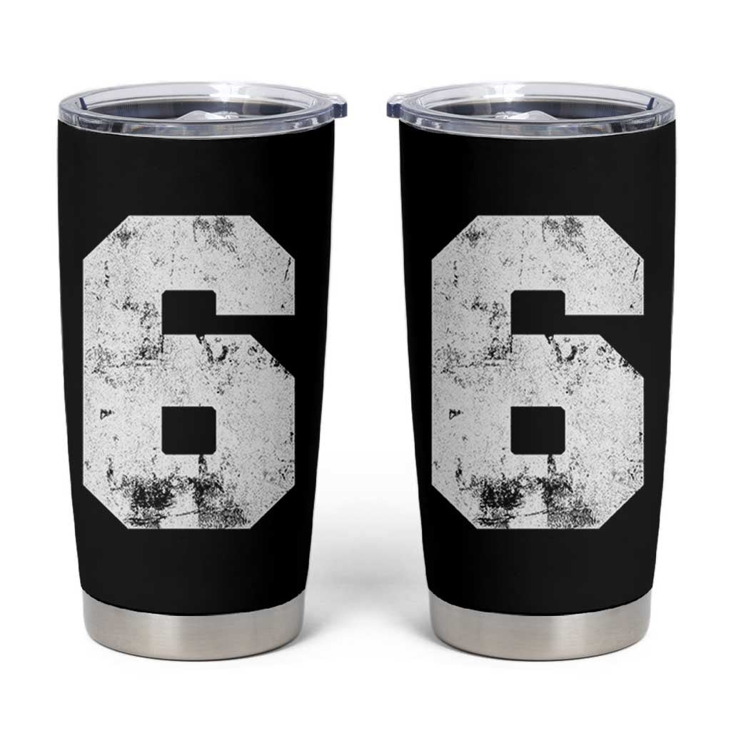Number 6 Tumbler Cup Matching 67 Meme 6th Birthday 6 Years - Wonder Print Shop