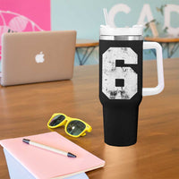 Number 6 Tumbler With Handle Matching 67 Meme 6th Birthday 6 Years - Wonder Print Shop