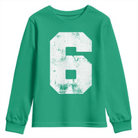 Number 6 Youth Sweatshirt Matching 67 Meme 6th Birthday 6 Years - Wonder Print Shop