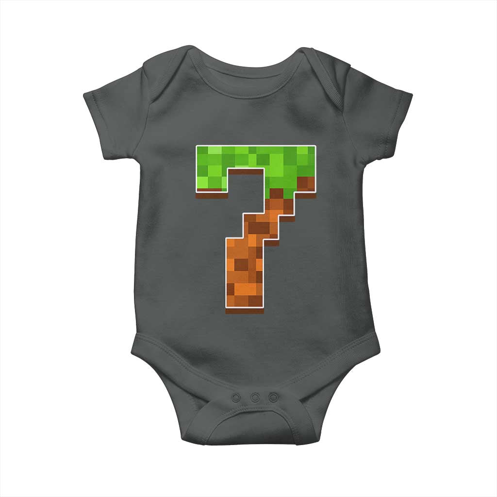 Number 7 Baby Onesie Game Matching 67 Meme Costume 7th Birthday 7 Years - Wonder Print Shop