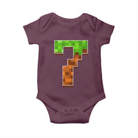 Number 7 Baby Onesie Game Matching 67 Meme Costume 7th Birthday 7 Years - Wonder Print Shop