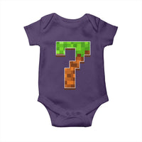 Number 7 Baby Onesie Game Matching 67 Meme Costume 7th Birthday 7 Years - Wonder Print Shop
